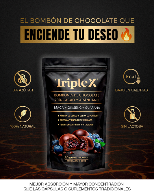 Bombones Afrodisiacos de Chocolate Triple X®